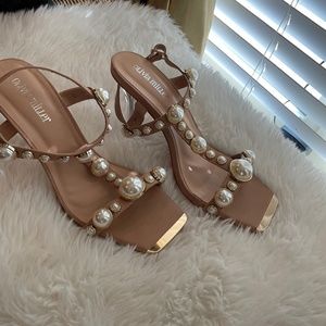 Cute Summer Pearl Heels